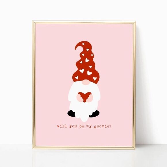 “Will You Be My Gnomie?” Print - Picture 1 of 4